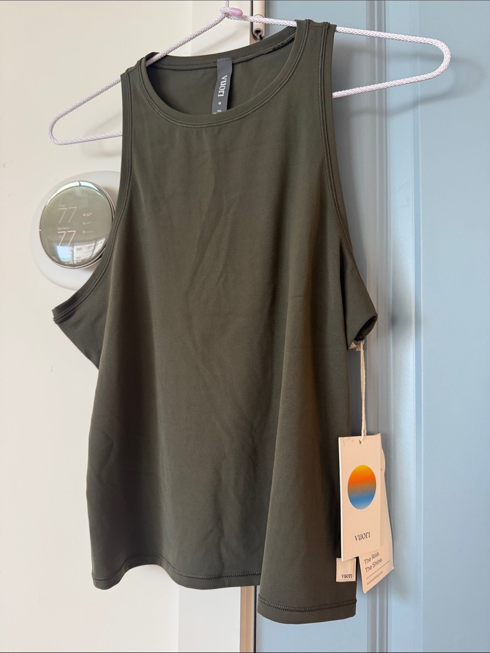 Vuori AllTheFeels Crew Tank - Kale